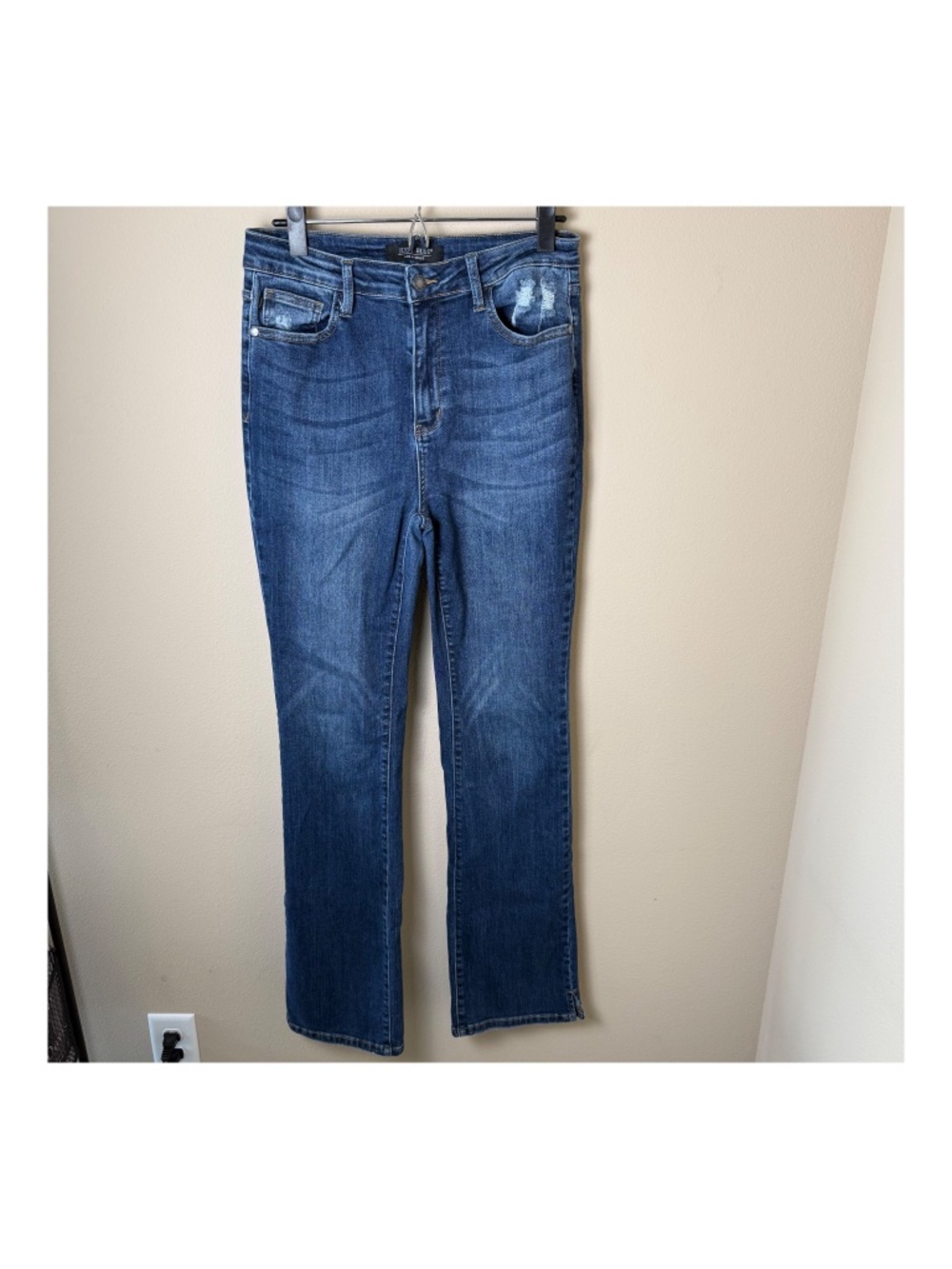 Judy Blue Slim Bootcut Jeans Womens 11/30 Stretch 32" Inseam Blue Denim JB88290